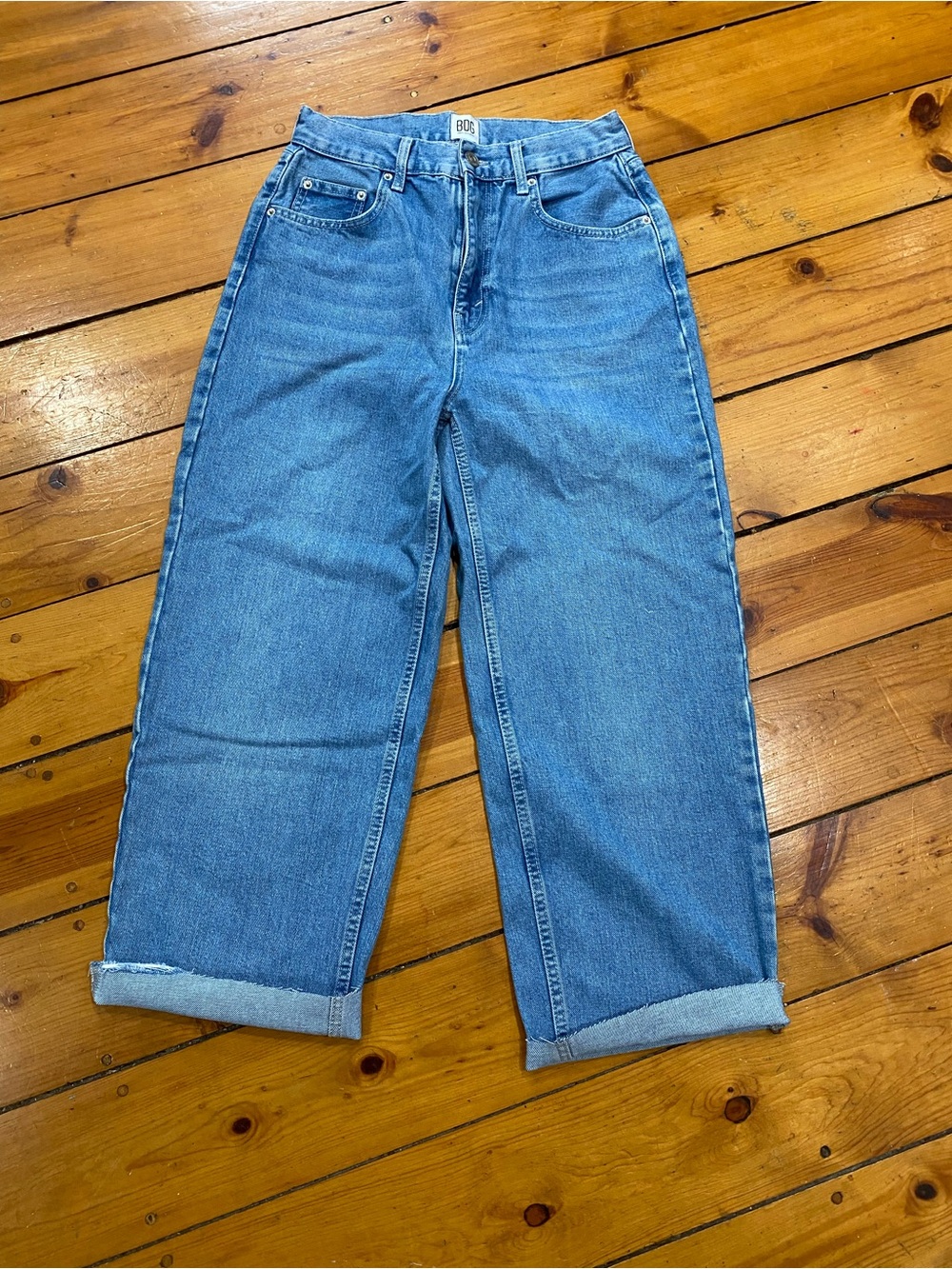 BDG Light Blue High-Rise Baggy Jeans 29x36